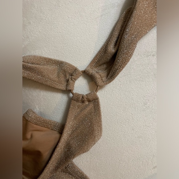 NWT Skims Glitter Swimsuit Monokini Sienna Size XL - Picture 5 of 10